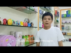 Projete o ovo de Dia das Bruxas deu forma à caixa de presente do chocolate de Tin With Ribbon Hanger Holiday